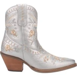 Dingo Ladies Primrose Floral Embroidery Silver Boots DI748-GY6 -Western Belle Deals 01 DI748 GY6 big 614fb0f6 2293 45d2 824d a46c1cb84575