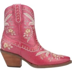 Dingo Ladies Primrose Floral Embroidery Fuchsia Metallic Boots DI748-PU7 -Western Belle Deals 01 DI748 PU7 big 0d18fbf6 b8ae 4292 8b33 e673d2c725df