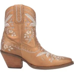 Dingo Ladies Primrose Floral Embroidery Bronze Boots DI748-YE7 -Western Belle Deals 01 DI748 YE7 big 701e288f 6da3 4808 aa38 fa60eed205e3