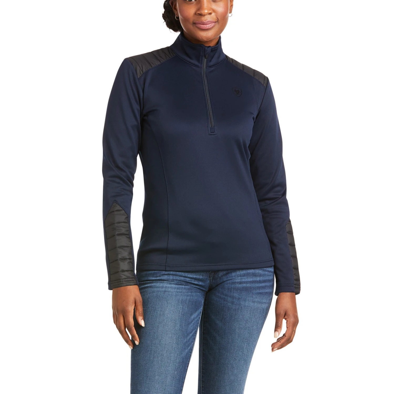 Ariat® Ladies Ismay 1/2 Zip Dark Sapphire Sweatshirt 10037251 1 Ariat® Ladies Ismay 1/2 Zip Dark Sapphire Sweatshirt 10037251