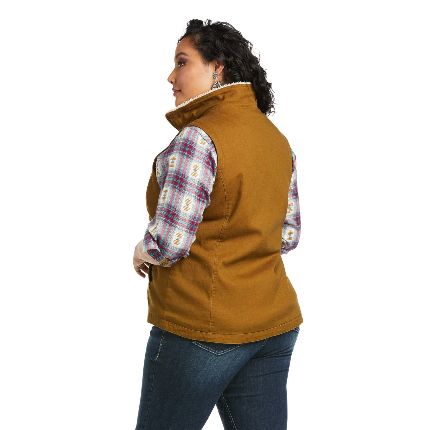 Ariat Ladies REAL Outlaw Kelp Forest Full Zip Vest 10037452 5 Ariat Ladies REAL Outlaw Kelp Forest Full Zip Vest 10037452 - Image 5