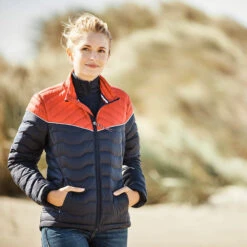 Ariat Ladies Ideal 3.0 Team Color-Block Down Jacket 10037722 -Western Belle Deals 10037722 lifestyle