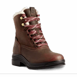 Ariat Ladies Harper Waterproof Dark Brown Lace-Up Boots 10038296