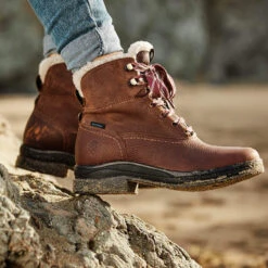 Ariat Ladies Harper Waterproof Dark Brown Lace-Up Boots 10038296 -Western Belle Deals 10038296 lifestyle