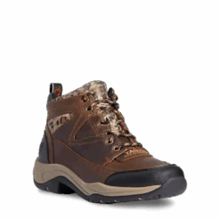 Ariat Ladies Distressed Terrain Cheetah Print Brown Boots 10038424