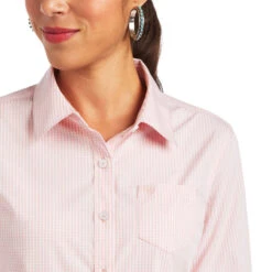 Ariat® Ladies R.E.A.L™ Bridal Rose & White Button Down Shirt 10040581 -Western Belle Deals 10040581 01