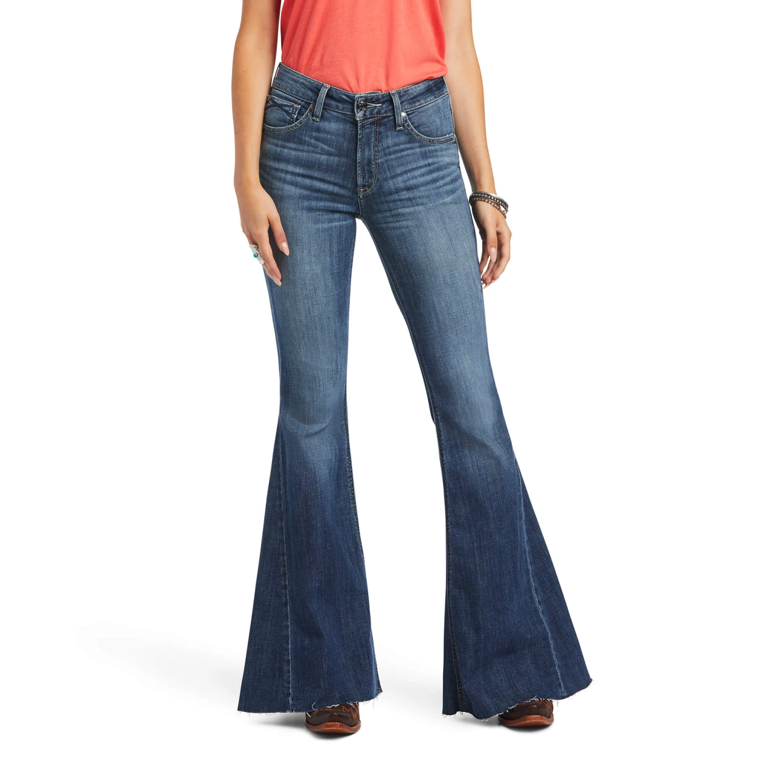 Ariat Ladies R.E.A.L™ Kalani Extreme Flare Denim Jeans 10040803 2 Ariat Ladies R.E.A.L™ Kalani Extreme Flare Denim Jeans 10040803 - Image 2