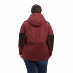 Ariat® Ladies Rebar Cloud 9 Insulated Maroon Jacket 10041444 -Western Belle Deals 10041444d