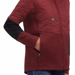 Ariat® Ladies Rebar Cloud 9 Insulated Maroon Jacket 10041444 -Western Belle Deals 10041444f