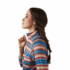 Ariat® Women's Laguna 1/4 Zip Horizon Serape Pullover 10041453 -Western Belle Deals 10041453d