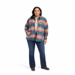 Ariat® Ladies R.E.A.L.™ Fiery Jacquard Shirt Jacket 10041578 -Western Belle Deals 10041578C