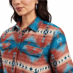 Ariat® Ladies R.E.A.L.™ Fiery Jacquard Shirt Jacket 10041578 -Western Belle Deals 10041578F