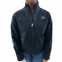 Ariat® Ladies Classic Team Black & Gold Softshell Jacket 10043056 -Western Belle Deals 10043056 2