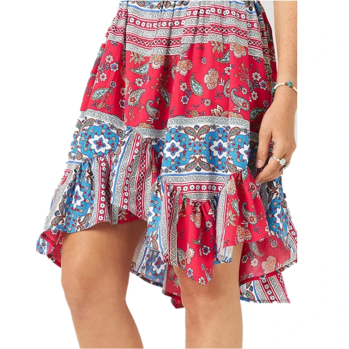 Wrangler® Ladies Americana Handkerchief Hem Paisley Dress 112315048 3 Wrangler® Ladies Americana Handkerchief Hem Paisley Dress 112315048 - Image 3
