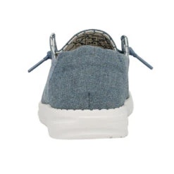 Hey Dude Ladies Wendy Canvas Sparkling Blue Stone Slip On Shoes 121410711 -Western Belle Deals 121410711 WENDY SPARKLING BLUE STONE LEFT 5