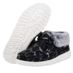Hey Dude Ladies Britt Abstract Grey Leopard Shoes 121773280 11 Hey Dude Ladies Britt Abstract Grey Leopard Shoes 121773280 -Western Belle Deals 121773280 BRITT ABSTRACT GREY LEOPARD 3