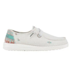Hey Dude Ladies Wendy Flora Lily White Casual Shoes 40064-1JV -Western Belle Deals 122160215 WENDYFLORA LILYWHITE11