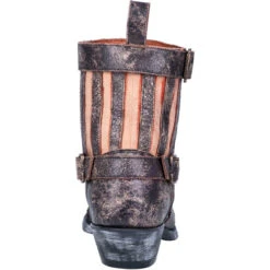 Dan Post Ladies Star Struck Distressed Black Leather Booties DP4078 -Western Belle Deals 15838755926