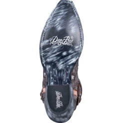 Dan Post Ladies Star Struck Distressed Black Leather Booties DP4078 -Western Belle Deals 15838756083