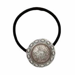 Blazin Roxx® Ladies Swirl Concho Black Hair Tie 30479