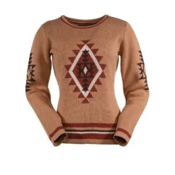 Outback Trading Company Ladies Adalyn Tan Sweater 40215-TAN