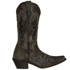 Laredo Ladies LucretiaBlack Embroidery & Studs Boots 52133 -Western Belle Deals 52133 2