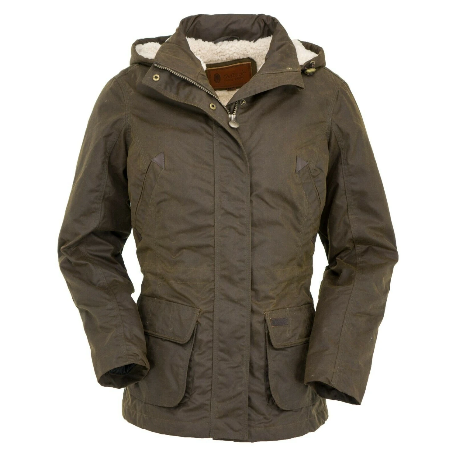 Outback Trading Company Ladies Adelaide Oilskin Jacket 2185-BNZ 1 Outback Trading Company Ladies Adelaide Oilskin Jacket 2185-BNZ