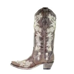 Corral Boots Corral Ladies Sweety Lisa Tobacco Studs Floral Embroidery Crystals Boots A3572 -Western Belle Deals 57 52ccee8a 4196 4a5d b654 103b0c821017