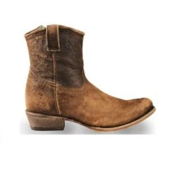 Corral Boots Corral Ladies Eudora Chocolate-Tan Lamb Abstract Shortie Boots C1064 -Western Belle Deals 57 b50ebc29 a706 41cb 8c02 32f2391eabbc