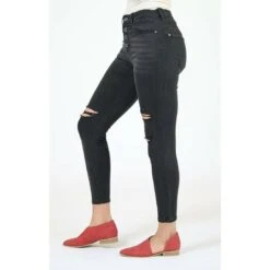Grace In L.A. Ladies Button Fly Easy-Rise Black Skinny Jeans HNW-9366 -Western Belle Deals 57 d7d87da2 7439 49dd 9d35 4b7ad78cc624