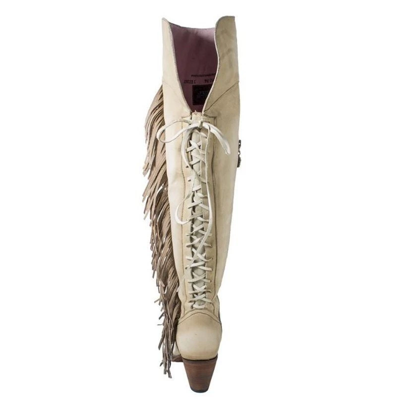 Junk Gypsy Ladies Spirit Animal Bone Suede Ombre Fringe Boot JG0022C 4 Junk Gypsy Ladies Spirit Animal Bone Suede Ombre Fringe Boot JG0022C - Image 4