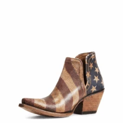 Ariat Ladies Dixon Old Patriot Snip Toe Booties 10040293 -Western Belle Deals 654654