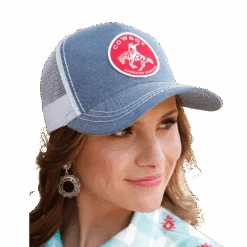 Cinch Ladies Cowboy Patch Indigo Trucker Cap CCC0041029