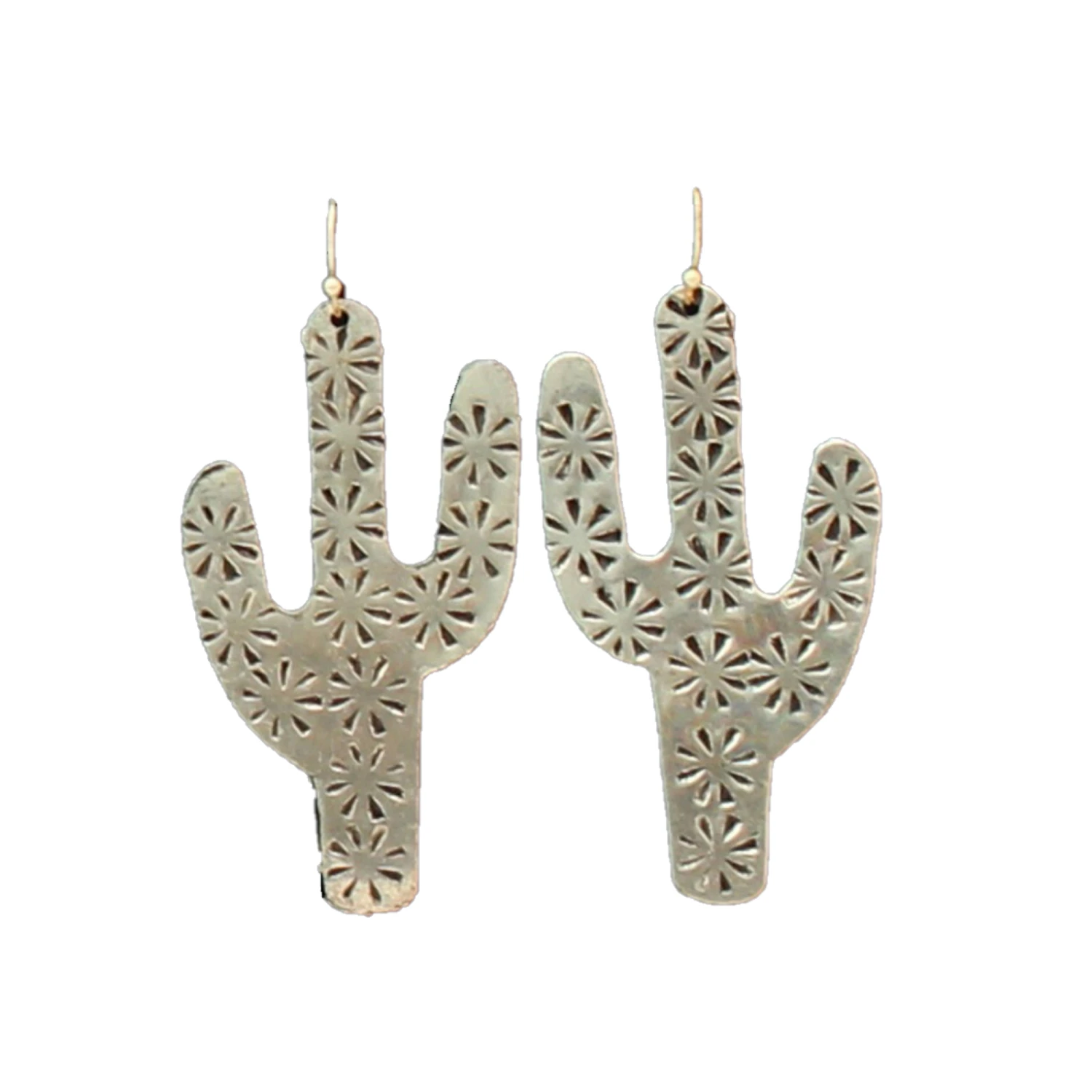 M&F® Western Silver Strike Floral Cactus Earrings D460014036 1 M&F® Western Silver Strike Floral Cactus Earrings D460014036