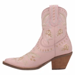Dingo® Ladies Primrose Floral Embroidery Pink Western Boots DI748-PK -Western Belle Deals DI748 PKc