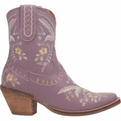 Dingo® Ladies Primrose Floral Print Lavender Western Bootie DI748-PU4 -Western Belle Deals DI748 PU4 1