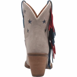 Dingo® Ladies Grey Glory Fringe Bootie DI767-GY -Western Belle Deals DI767 GY 3
