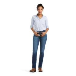 Ariat® R.E.A.L.™ Perfect Rise Abby Straight Leg Jeans 10036814 11 Ariat® R.E.A.L.™ Perfect Rise Abby Straight Leg Jeans 10036814 -Western Belle Deals F21 WEST WMS 10036814 full