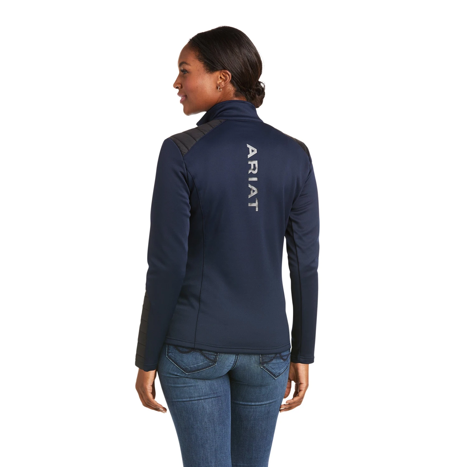 Ariat® Ladies Ismay 1/2 Zip Dark Sapphire Sweatshirt 10037251 2 Ariat® Ladies Ismay 1/2 Zip Dark Sapphire Sweatshirt 10037251 - Image 2