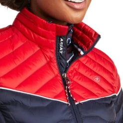 Ariat Ladies Ideal 3.0 Team Color-Block Down Jacket 10037722 -Western Belle Deals F21 WMS ENGL 10037722 detail01 1