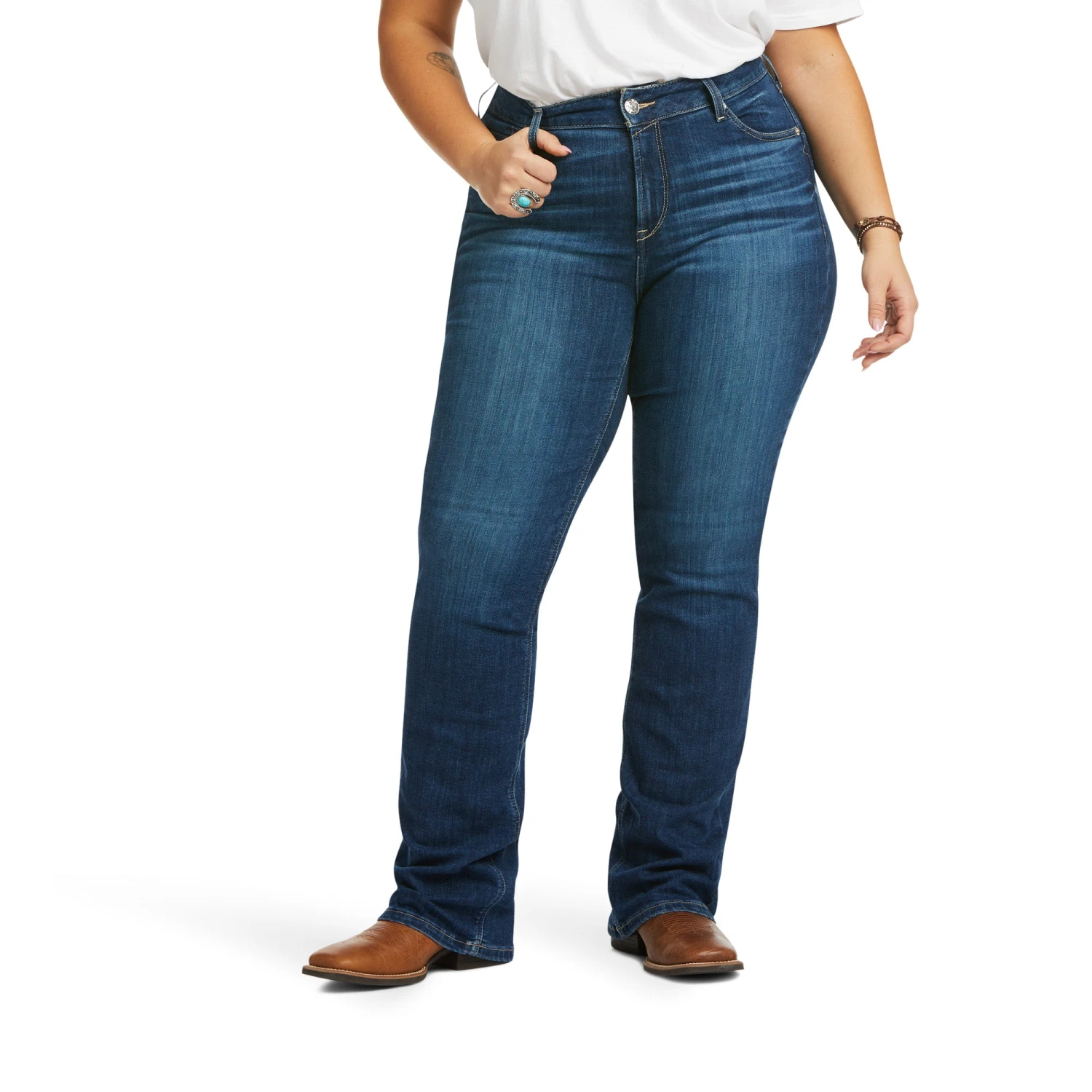 Ariat® R.E.A.L.™ Perfect Rise Abby Straight Leg Jeans 10036814 4 Ariat® R.E.A.L.™ Perfect Rise Abby Straight Leg Jeans 10036814 - Image 4