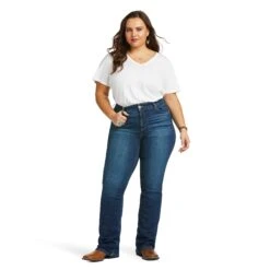 Ariat® R.E.A.L.™ Perfect Rise Abby Straight Leg Jeans 10036814 9 Ariat® R.E.A.L.™ Perfect Rise Abby Straight Leg Jeans 10036814 -Western Belle Deals F21 WMS WEST 10036814 full plus