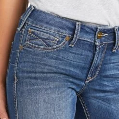 Ariat® Ladies Catalina REAL Perfect Rise Straight Leg Jeans 10037952 8 Ariat® Ladies Catalina REAL Perfect Rise Straight Leg Jeans 10037952 -Western Belle Deals F21 WMS WEST 10037952 detail03