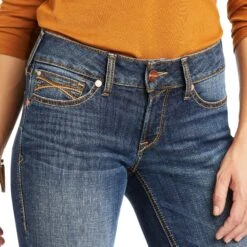 Ariat® Ladies Luciana Straight Leg Jeans 10037954 6 Ariat® Ladies Luciana Straight Leg Jeans 10037954 -Western Belle Deals F21 WMS WEST 10037954 detail02
