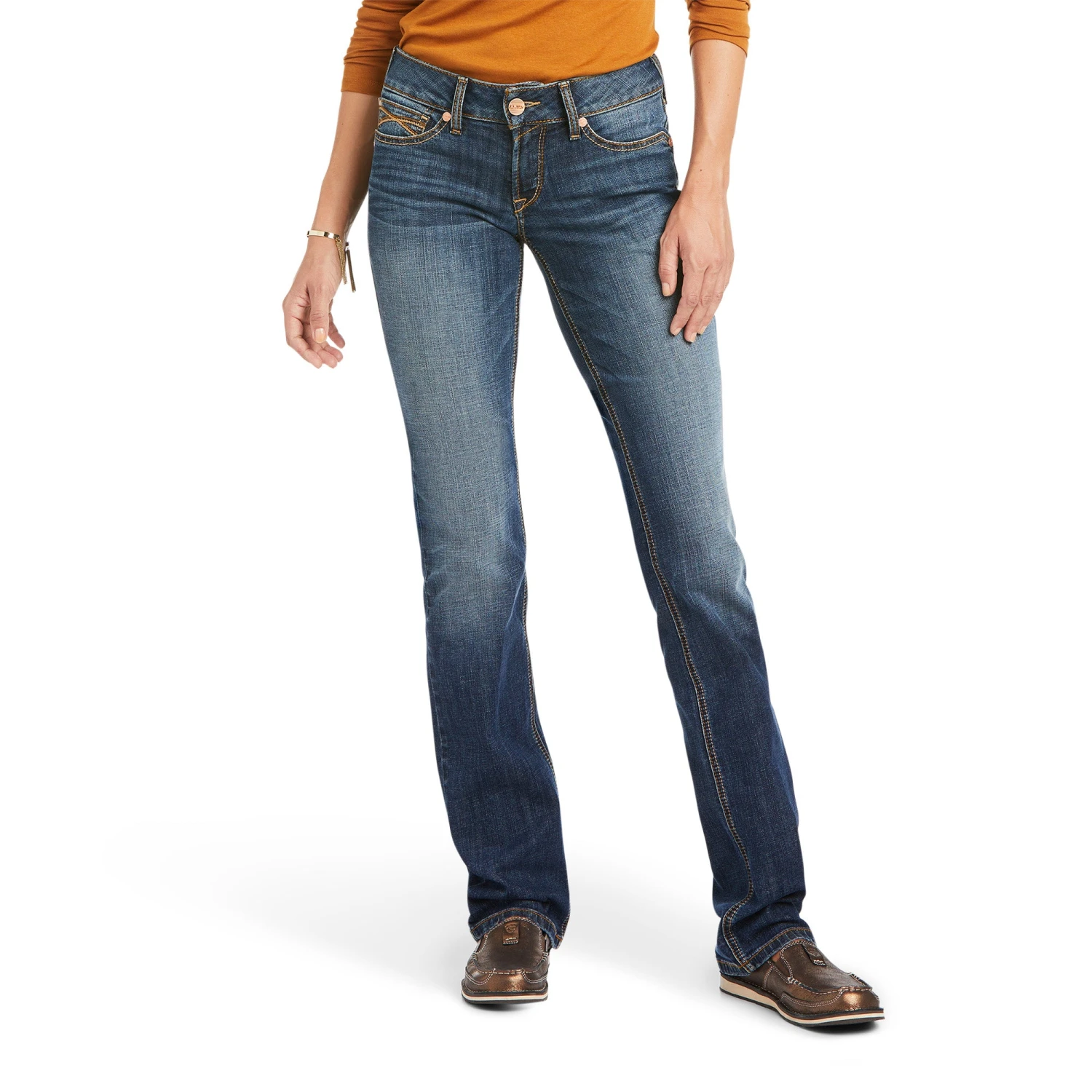 Ariat® Ladies Luciana Straight Leg Jeans 10037954 2 Ariat® Ladies Luciana Straight Leg Jeans 10037954 - Image 2