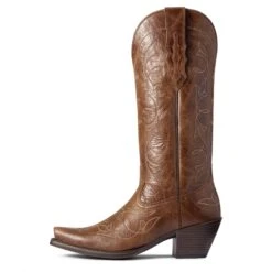 Ariat Ladies Heritage D Toe StretchFit Dark Tan Western Boots 10038313 -Western Belle Deals F21 WMS WEST 10038313 side
