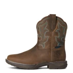 Ariat Ladies Anthem Shortie II Waterproof Brown Boots 10038966 8 Ariat Ladies Anthem Shortie II Waterproof Brown Boots 10038966 -Western Belle Deals F21 WMS WEST 10038966 side