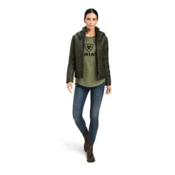 Ariat® Ladies Harmony Insulated Forest Mist Green Jacket 10041215 -Western Belle Deals F22 WMS ENGL 10041215 full