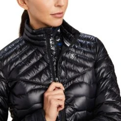 Ariat® Ladies IR Black Ideal Down Jacket 10041382 8 Ariat® Ladies IR Black Ideal Down Jacket 10041382 -Western Belle Deals F22 WMS ENGL 10041382 detail01