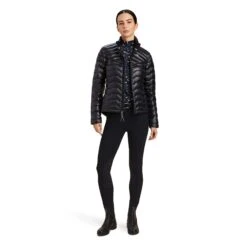 Ariat® Ladies IR Black Ideal Down Jacket 10041382 9 Ariat® Ladies IR Black Ideal Down Jacket 10041382 -Western Belle Deals F22 WMS ENGL 10041382 full